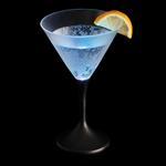 Black Stem Martini Glass-LBBS001MR
